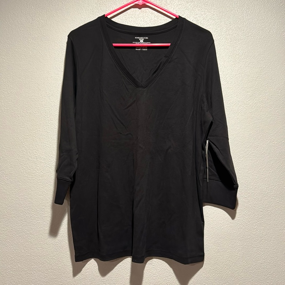 NWT jones New York sport cotton quarter sleeve